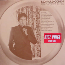Load image into Gallery viewer, Leonard Cohen : Greatest Hits (LP, Comp, RE)
