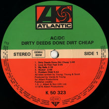 Load image into Gallery viewer, AC/DC : Dirty Deeds Done Dirt Cheap (LP, Album, RE)