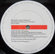 Load image into Gallery viewer, Orchestral Manoeuvres In The Dark : Architecture & Morality (LP, Album, Gre)