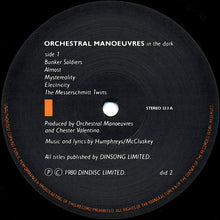 Load image into Gallery viewer, Orchestral Manoeuvres In The Dark : Orchestral Manoeuvres In The Dark (LP, Album, RE, RP)