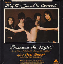 Load image into Gallery viewer, Patti Smith Group : Because The Night (7", Single, Blu)