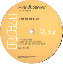 Load image into Gallery viewer, Lou Reed : Lou Reed Live (LP, Album, RE)