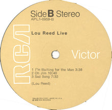 Load image into Gallery viewer, Lou Reed : Lou Reed Live (LP, Album, RE)