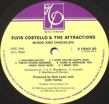 Load image into Gallery viewer, Elvis Costello And The Attractions* : Blood & Chocolate (LP, Album, CBS)