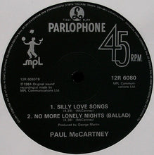 Load image into Gallery viewer, Paul McCartney : No More Lonely Nights (12", Single)