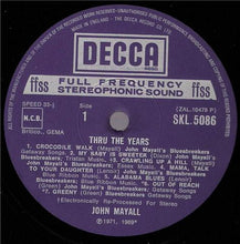 Load image into Gallery viewer, John Mayall : Thru The Years (LP, Comp)