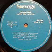 Load image into Gallery viewer, Renaissance (4) : Ashes Are Burning (LP, Album, RP, Gat)