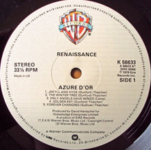 Load image into Gallery viewer, Renaissance (4) : Azure D'or (LP, Album, Emb)