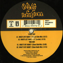 Load image into Gallery viewer, Snoop Doggy Dogg* : What's My Name? (12", Single)