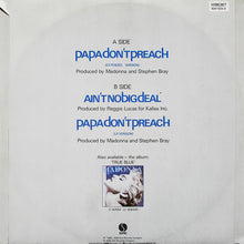 Load image into Gallery viewer, Madonna : Papa Don't Preach (12", Single, Dam)