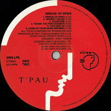 Load image into Gallery viewer, T'Pau : Bridge Of Spies (LP, Album)