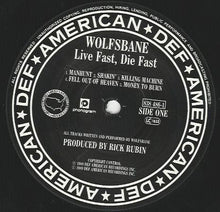 Load image into Gallery viewer, Wolfsbane : Live Fast, Die Fast (LP, Album)