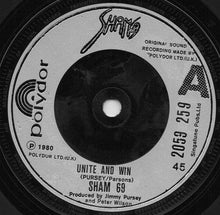Load image into Gallery viewer, Sham 69 : Unite And Win (7", Single)