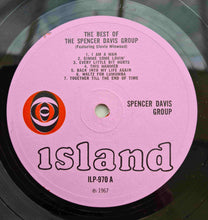 Load image into Gallery viewer, The Spencer Davis Group Featuring Stevie Winwood* : The Best Of The Spencer Davis Group Featuring Stevie Winwood (LP, Comp, Mono)