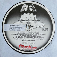 Load image into Gallery viewer, Carol Grimes : Warm Blood (LP, Album)