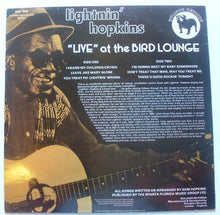 Load image into Gallery viewer, Lightnin' Hopkins : "Live" At The Bird Lounge (Houston, Texas) (LP, Album)