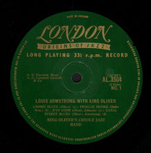Load image into Gallery viewer, King Oliver's Creole Jazz Band : Louis Armstrong With King Oliver (10", Comp)
