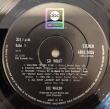 Load image into Gallery viewer, Joe Walsh : So What (LP, Album, EMI)