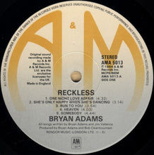 Load image into Gallery viewer, Bryan Adams : Reckless (LP, Album, RE)