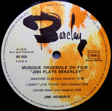 Load image into Gallery viewer, Jimi Hendrix : Musique Originale Du Film : "Jimi Plays Berkeley" (LP, Album)