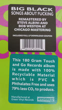 Load image into Gallery viewer, Big Black : Songs About Fucking (LP, Album, RE, RM, 180)