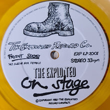 Load image into Gallery viewer, The Exploited : On Stage (LP, Album, P/Unofficial, Yel)