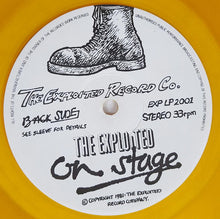 Load image into Gallery viewer, The Exploited : On Stage (LP, Album, P/Unofficial, Yel)