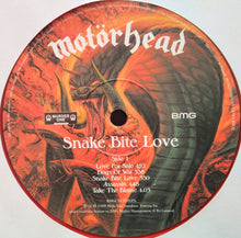 Load image into Gallery viewer, Motörhead : Snake Bite Love (LP, Album, RE, Red)