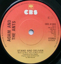 Load image into Gallery viewer, Adam And The Ants : Stand & Deliver! (7", Single, Pap)