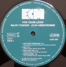 Load image into Gallery viewer, Ralph Towner / John Abercrombie : Five Years Later (LP, Album)