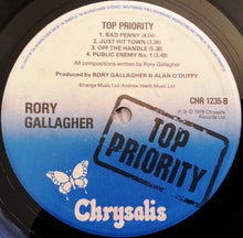 Load image into Gallery viewer, Rory Gallagher : Top Priority (LP, Album, Red)