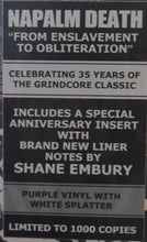 Load image into Gallery viewer, Napalm Death : From Enslavement To Obliteration (LP, Album, RSD, Ltd, RE, Pur)