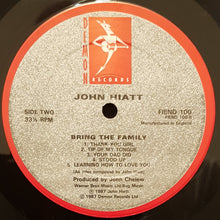 Load image into Gallery viewer, John Hiatt : Bring The Family (LP, Album)