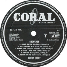 Load image into Gallery viewer, Buddy Holly : Showcase (LP, Album, Mono)
