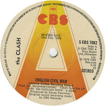 Load image into Gallery viewer, The Clash : English Civil War (Johnny Comes Marching Home) (7", Single, Promo)