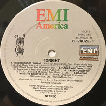 Load image into Gallery viewer, David Bowie : Tonight (LP, Album, RE, CBS)