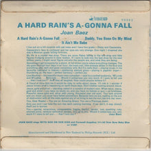 Load image into Gallery viewer, Joan Baez : A Hard Rain's A-Gonna Fall (7", EP, Mono, 3-p)
