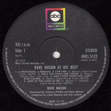 Load image into Gallery viewer, Dave Mason : Dave Mason At His Best (LP, Comp)