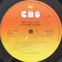 Load image into Gallery viewer, Leonard Cohen : Greatest Hits (LP, Comp)