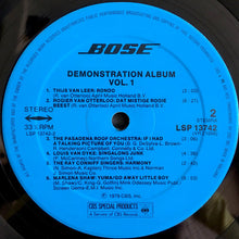 Load image into Gallery viewer, Various : Bose Demonstration Album Vol.1/Bose Demonstratie LP Volume 1 (LP, Comp)