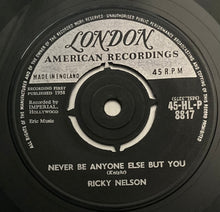 Load image into Gallery viewer, Ricky Nelson (2) : It's Late (7", Single, Mono, RP, 4-P)