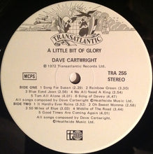 Load image into Gallery viewer, Dave Cartwright : A Little Bit Of Glory (LP, Album)