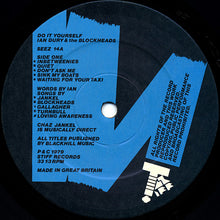 Load image into Gallery viewer, Ian Dury & The Blockheads* : Do It Yourself (LP, Album)