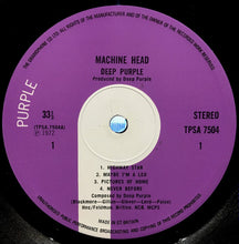 Load image into Gallery viewer, Deep Purple : Machine Head (LP, Album, 1st)