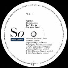 Load image into Gallery viewer, Peter Gabriel : So (LP, Album)