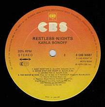 Load image into Gallery viewer, Karla Bonoff : Restless Nights (LP, Album)