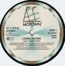 Load image into Gallery viewer, Lionel Richie : Can't Slow Down (LP, Album, RE, Gat)