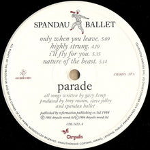 Load image into Gallery viewer, Spandau Ballet : Parade (LP, Album, Gat)