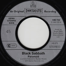 Load image into Gallery viewer, Black Sabbath : Paranoid / Evil Woman (7", Single, RE)