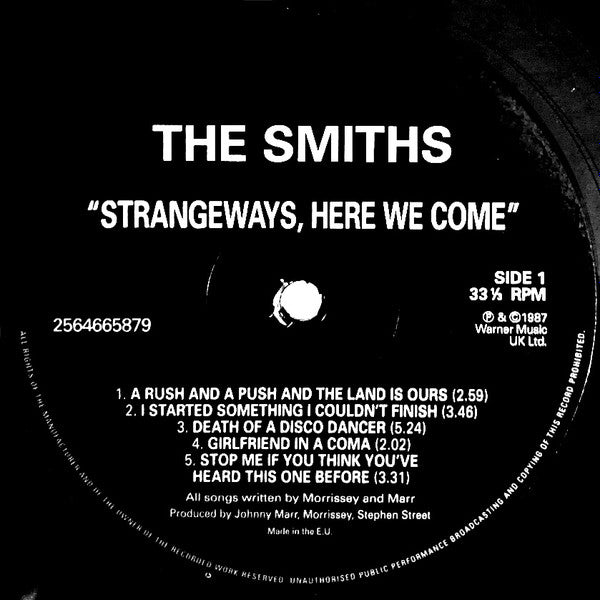 LP Smiths Strangeways, Here We Come ROURH106 Rhino Records UK &amp;amp; Europe Vinyl 未開封 /00260 SMITHS - Strangeways, Here We Come [Vinyl] - Amazon.com Music
